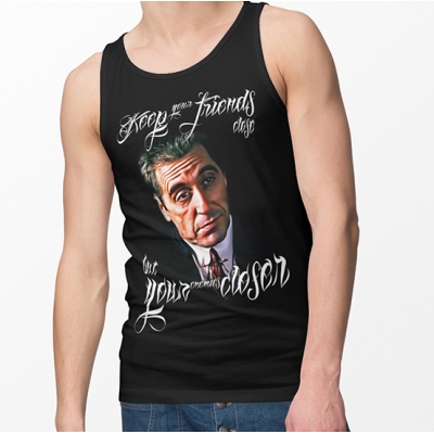 TANK TOP THE GODFATHER & SCAREFACE MICHAEL CORLEONE